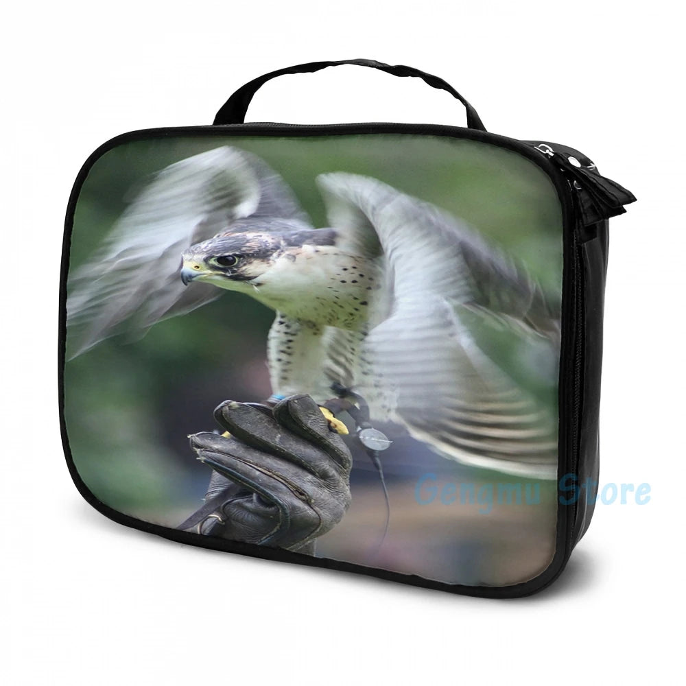 Funny Falconry USB Charge Backpack School Travel Laptop Bag