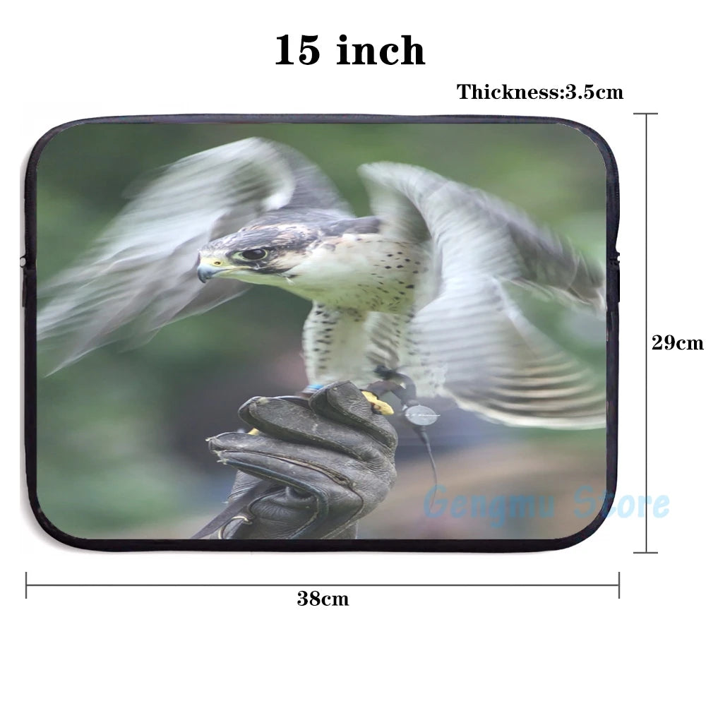 Funny Falconry USB Charge Backpack School Travel Laptop Bag
