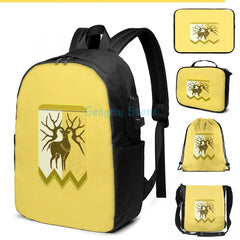 Fire Emblem 3 Houses Golden Deer USB Charge Backpack