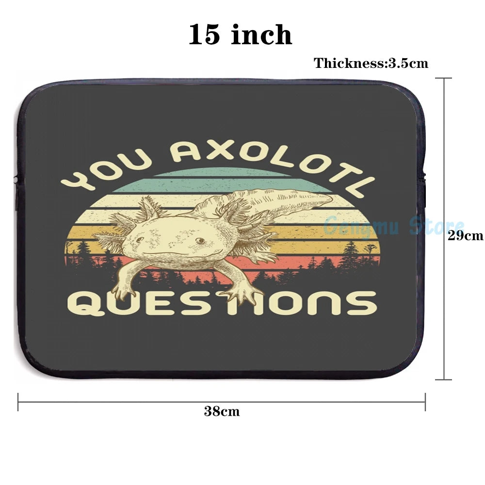 Funny Axolotl USB Charge Backpack Men Women School Travel Laptop Bag