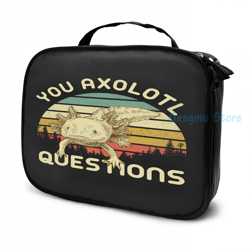 Funny Axolotl USB Charge Backpack Men Women School Travel Laptop Bag