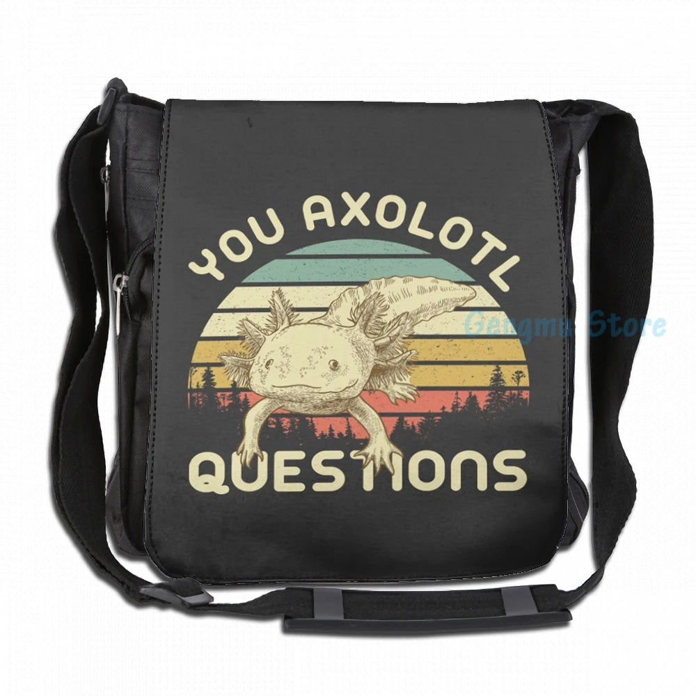 Funny Axolotl USB Charge Backpack Men Women School Travel Laptop Bag