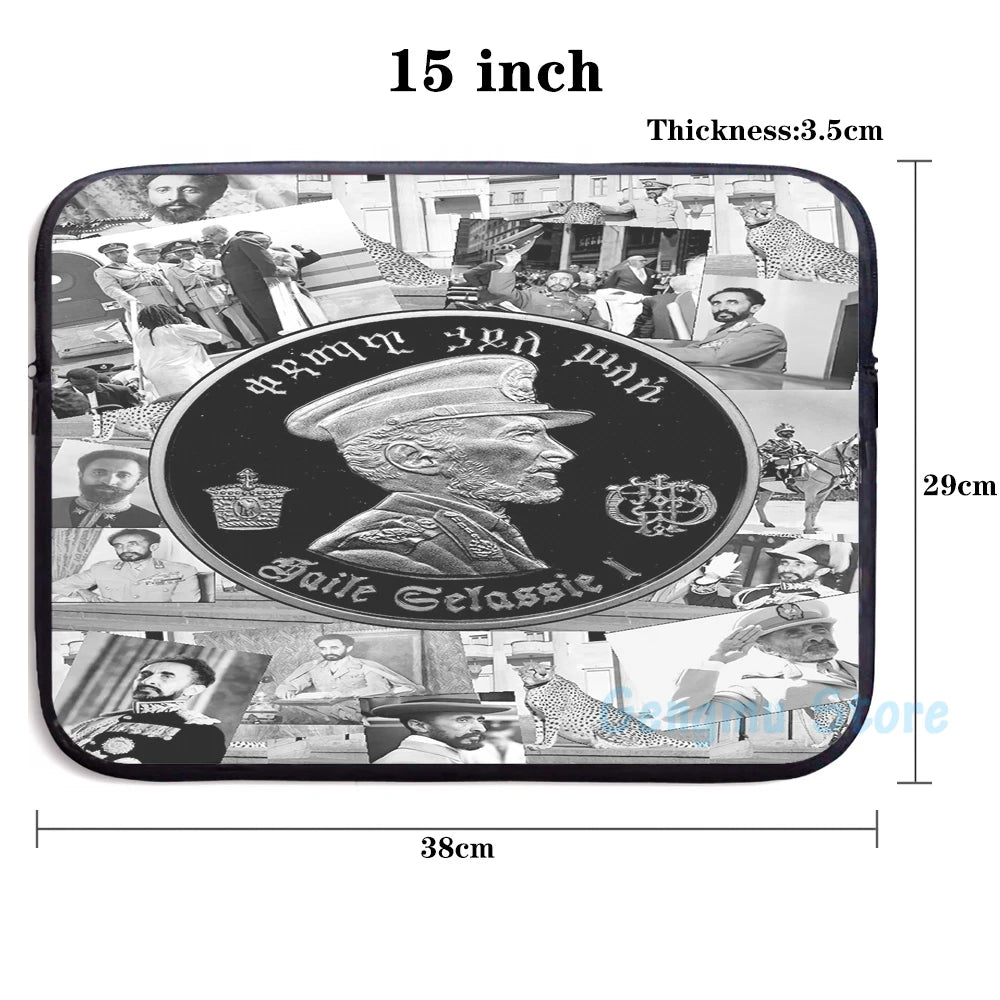 Haile Selassie Rastafari USB Charge Backpack School Bags