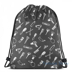 Funny Hairdresser Theme USB Backpack School Travel Bag