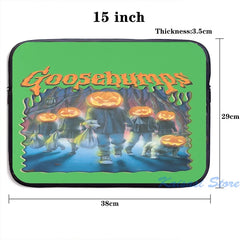 Funny Jack O Lantern Goosebumps 2 USB Charge Backpack School Travel Laptop Bag