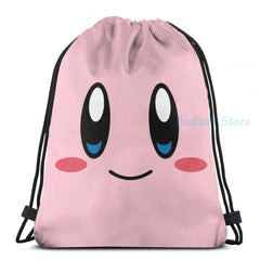 Kirbys Face USB Charge Backpack Men Women Travel Laptop Bag