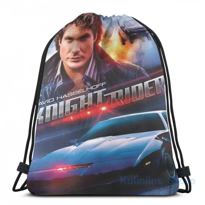 Knight Rider Hasselhoff USB Charge Backpack Men Women School Bag Travel Laptop B