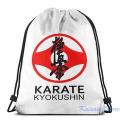 Kyokushin Karate Kanji Symbol USB Charge Backpack Men Women Travel Laptop Bag