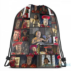 Lord Farquaad USB Charge Backpack School Travel Laptop Bag