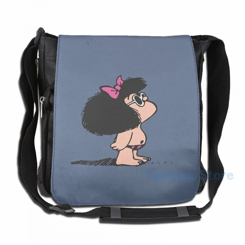 Mafalda Graphic Print Swimsuit USB Charge Backpack