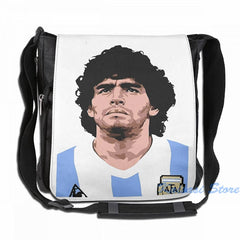 Maradona Graphic Print USB Charge Backpack - School Travel Laptop Bag