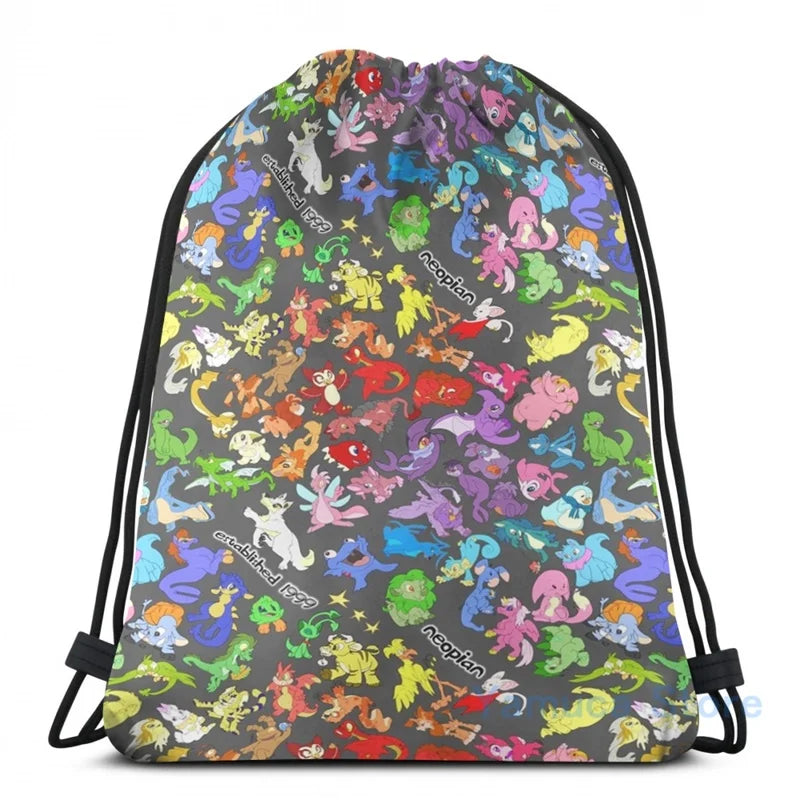 Neosplash Neopets All Over Print Backpack USB Charge School Travel Laptop Bag