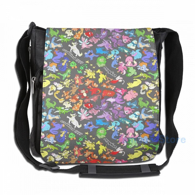 Neosplash Neopets All Over Print Backpack USB Charge School Travel Laptop Bag