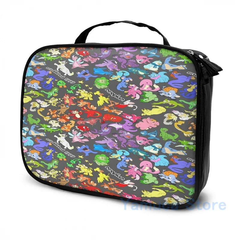 Neosplash Neopets All Over Print Backpack USB Charge School Travel Laptop Bag