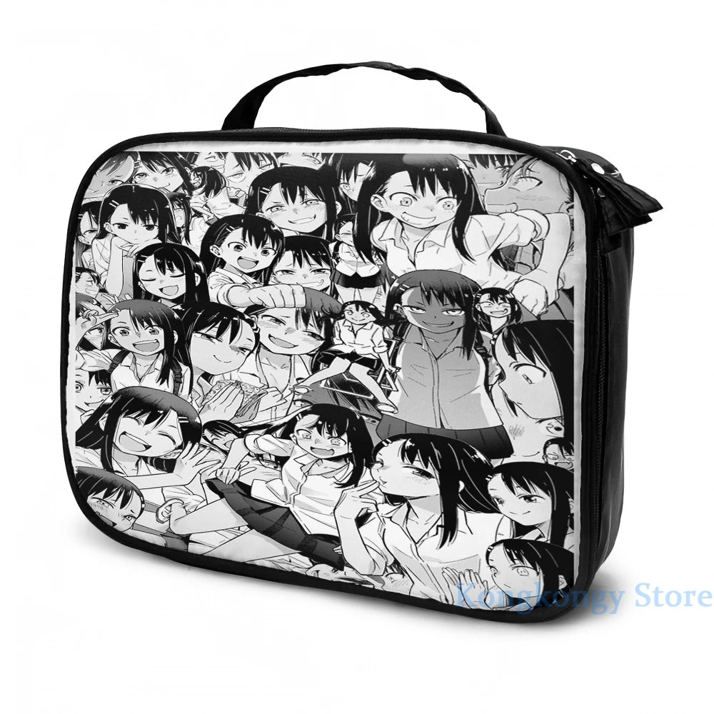Nagatoro Graphic Print USB Charge Backpack School Travel Laptop Bag