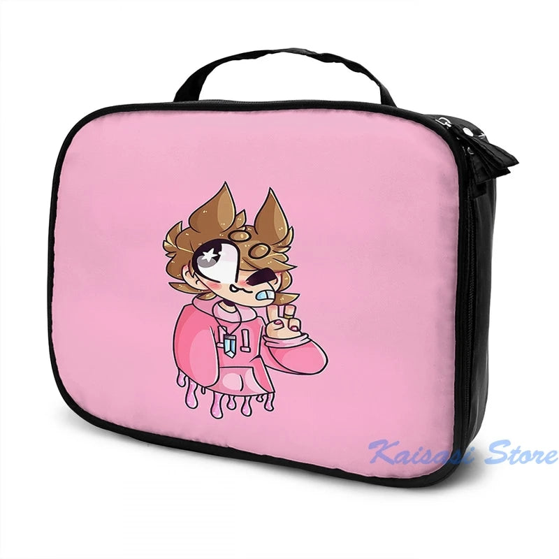 Pastel Tord Eddsworld USB Charge Backpack School Travel Laptop Bag