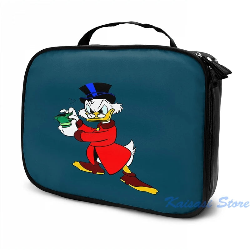USB Charge Backpack Scrooge McDuck Print Travel Laptop Bag