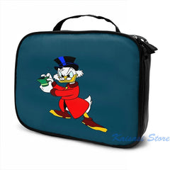 USB Charge Backpack Scrooge McDuck Print Travel Laptop Bag