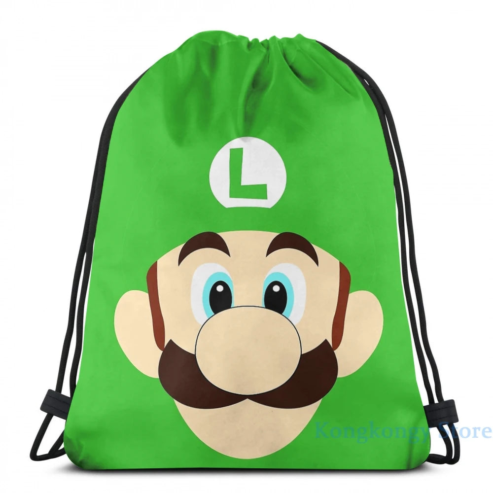 Luigi USB Charge Backpack Men Women Travel Laptop Bag
