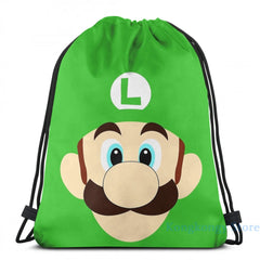 Luigi USB Charge Backpack Men Women Travel Laptop Bag