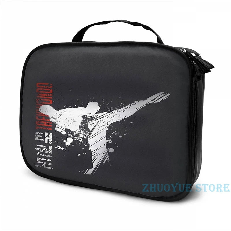 Funny Graphic Taekwondo USB Charge Backpack for School and Travel