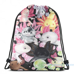 Funny Axolotls USB Charge Backpack men School bags Women bag Travel laptop