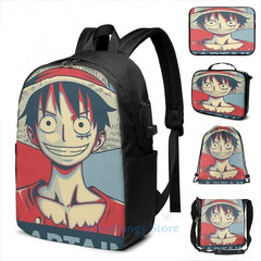 Captain Monkey D. Luffy Backpack - One Piece Poster Design