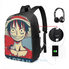 Captain Monkey D. Luffy Backpack - One Piece Poster Design