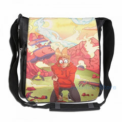 Eddsworld Tord USB Charge Backpack Funny Graphic Print School Travel Laptop Bag