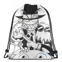 Villainous USB Charge Backpack Funny Graphic Print Men Women Travel Laptop Bag