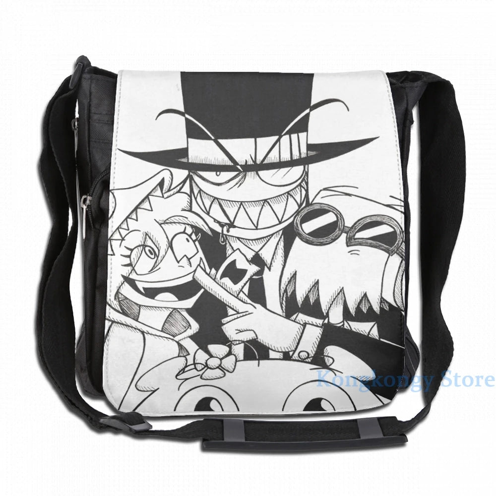 Villainous USB Charge Backpack Funny Graphic Print Men Women Travel Laptop Bag
