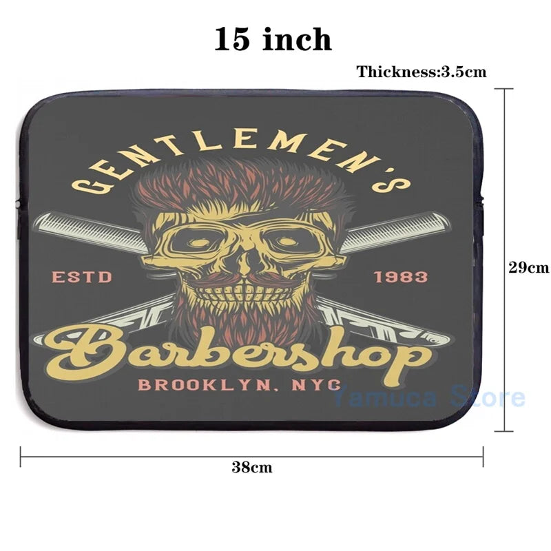 Barber Shop USB Charge Backpack Men Women Travel Laptop Bag