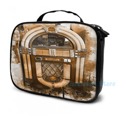 Wurlitzer Jukebox Watercolor USB Backpack School Travel Bag