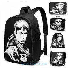 Funny Graphic Z Nation 10K USB Charge Backpack Men Women Travel Laptop Bag