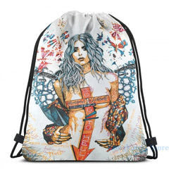 Funny Graphic Pretty Reckless USB Charge Backpack Men Women Travel Laptop Bag