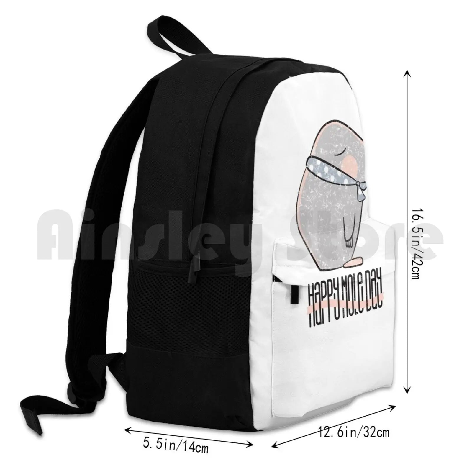 Funny Happy Mole Blind Animal Sports Bag