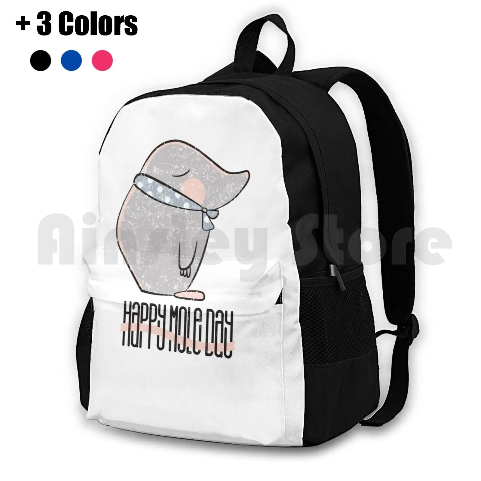 Funny Happy Mole Blind Animal Sports Bag