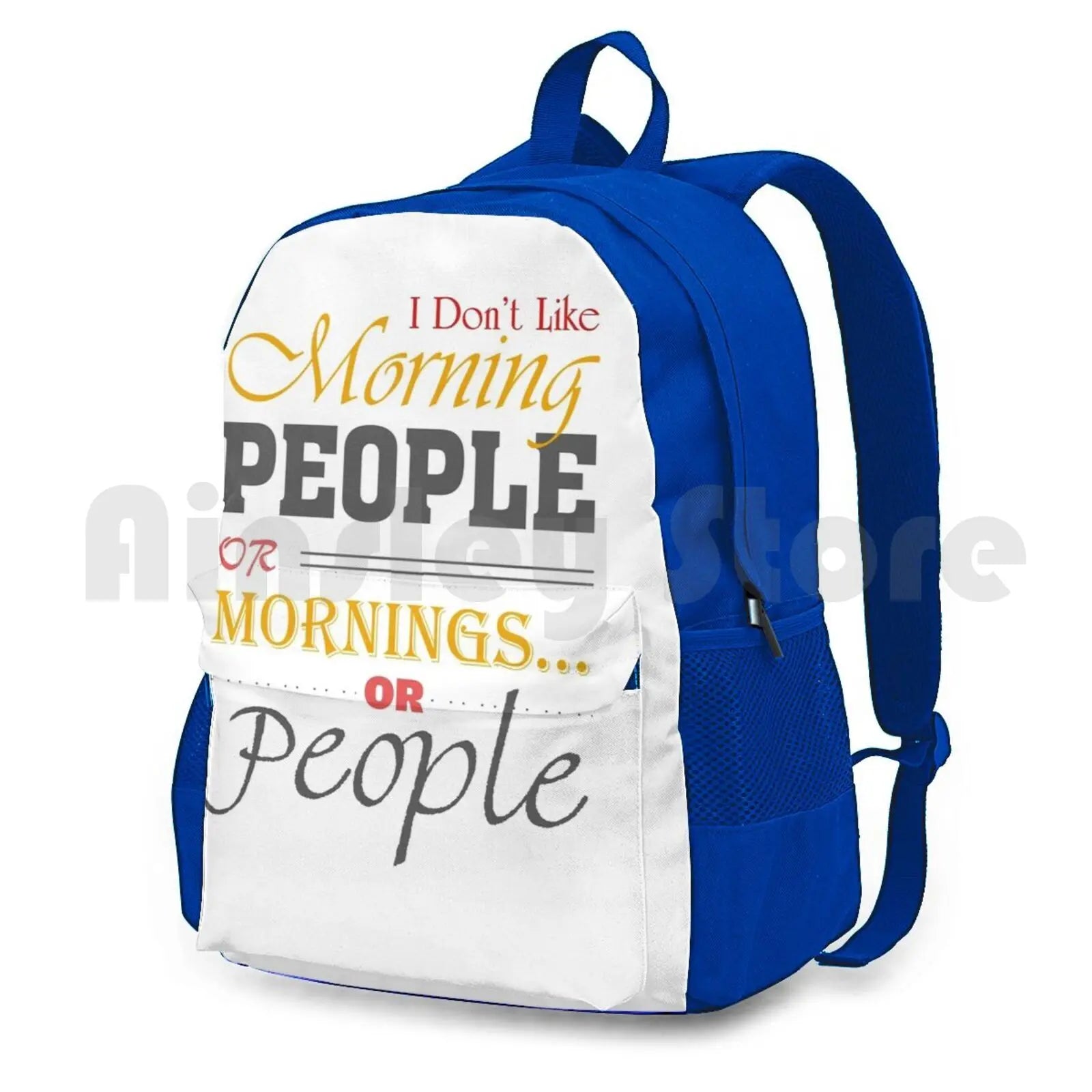 Funny Morning People Outdoor Hiking Backpack