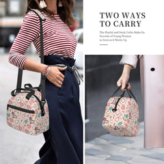 Funny Nurse Insulated Lunch Bag for Women Waterproof Nursing Cooler