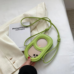 Funny Personality Paper Clip Mobile Phone Bag Female Hollow Out Small Bag