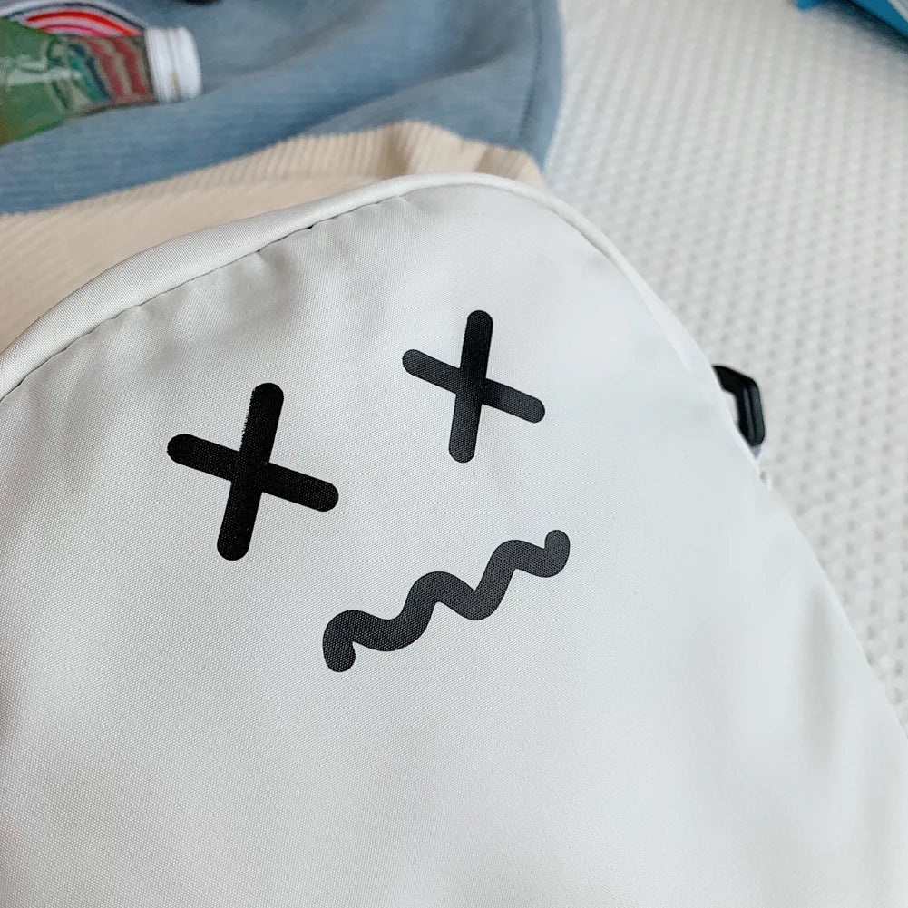 Funny Shoulder Bag Women Nylon Ghost Crossbody Bags Cartoon Harajuku