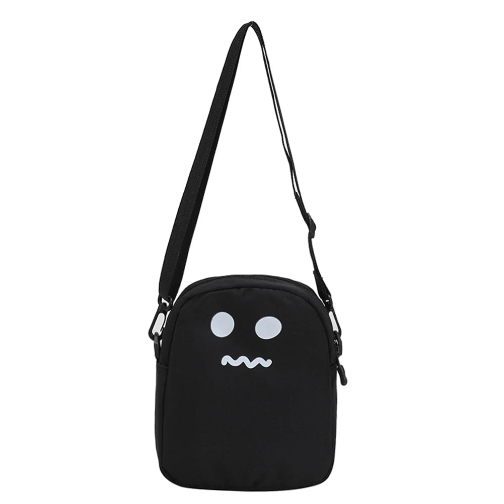 Funny Shoulder Bag Women Nylon Ghost Crossbody Bags Cartoon Harajuku