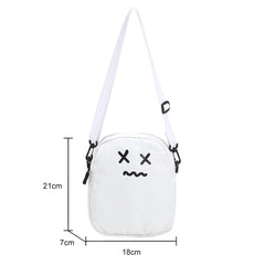 Funny Shoulder Bag Women Nylon Ghost Crossbody Bags Cartoon Harajuku