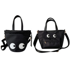 Funny Eyes Tote Bag Nylon Shoulder Handbag