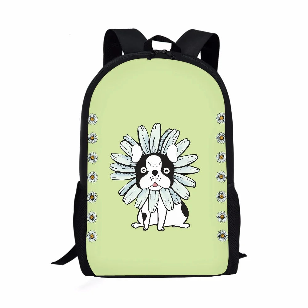 Funny Animal & Plant Print Schoolbag for Kids - Birthday Gift
