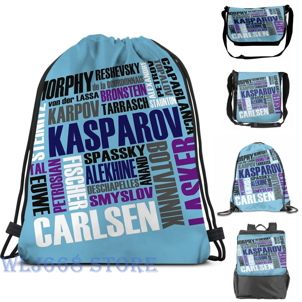 Funny Chess T-Champs Graphic Print Shoulder Bag for Men & Women