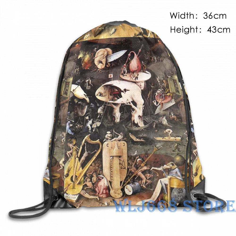 Funny Hieronymus Bosch Garden of Earthly Delights Shoulder Bag