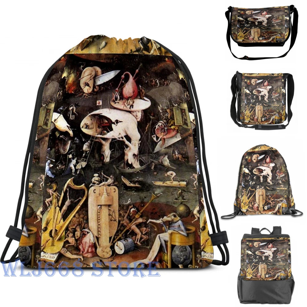 Funny Hieronymus Bosch Garden of Earthly Delights Shoulder Bag