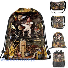 Funny Hieronymus Bosch Garden of Earthly Delights Shoulder Bag