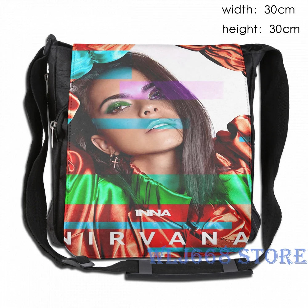 Funny Graphic Print Shoulder Bag Inna Exclusive T- Single Shoulder Backpack